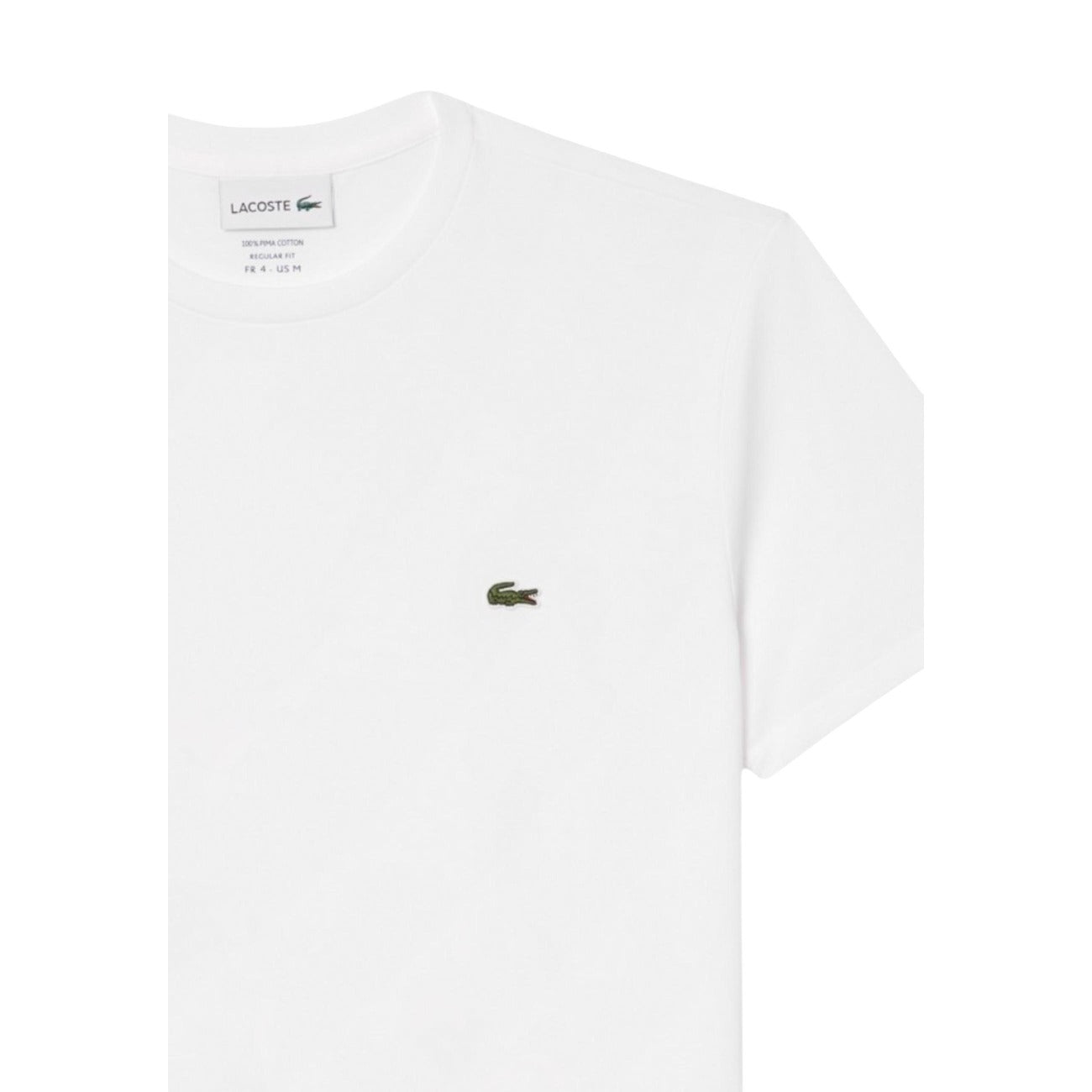 2412580 Lacoste T-Shirt Bianca Uomo