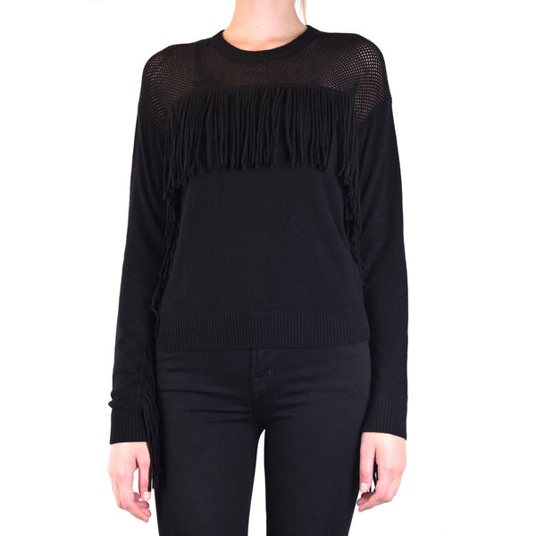 Maglia Nera Donna Viscosa 33% Poliammide 23% Cotone 20%