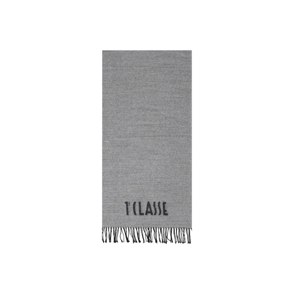 Alviero Martini 1A Classe Sciarpa Jacquard Lettering Grigio Chiaro