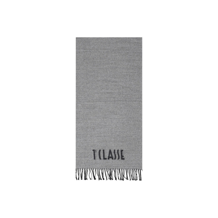 Alviero Martini 1A Classe Sciarpa Jacquard Lettering Grigio Chiaro