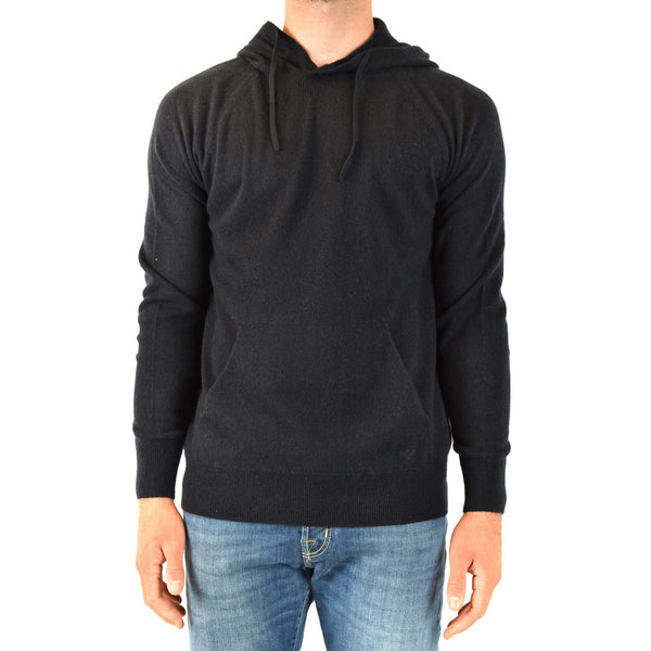 Felpa Uomo Cappuccio Cotone Blu