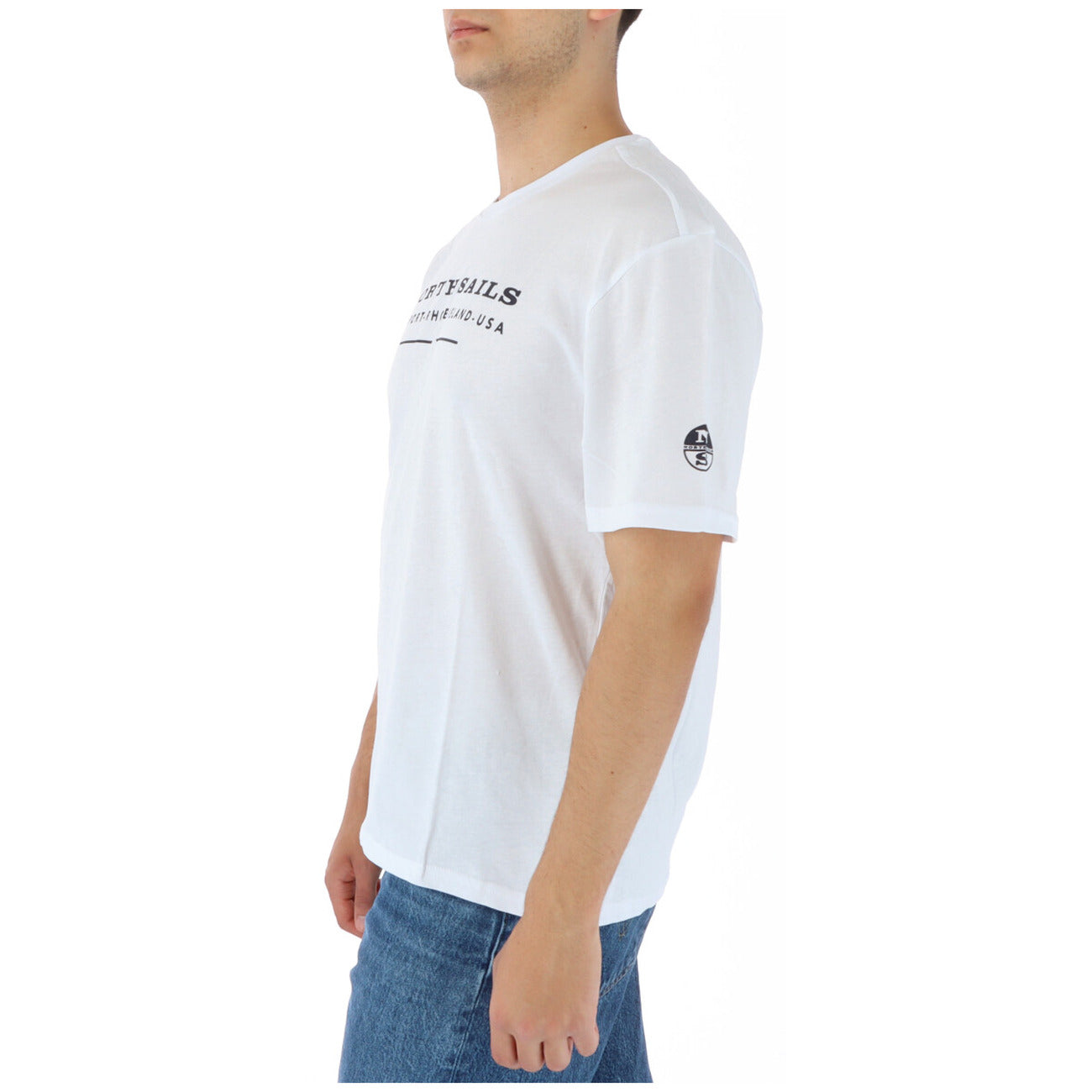 423917 North Sails T-Shirt Bianco Monocromo Uomo