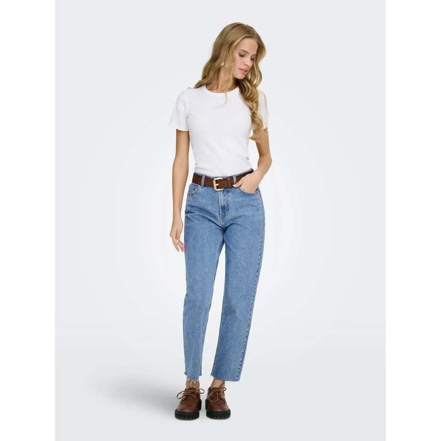 Emily Life High Waist Straight Denim Jeans Donna