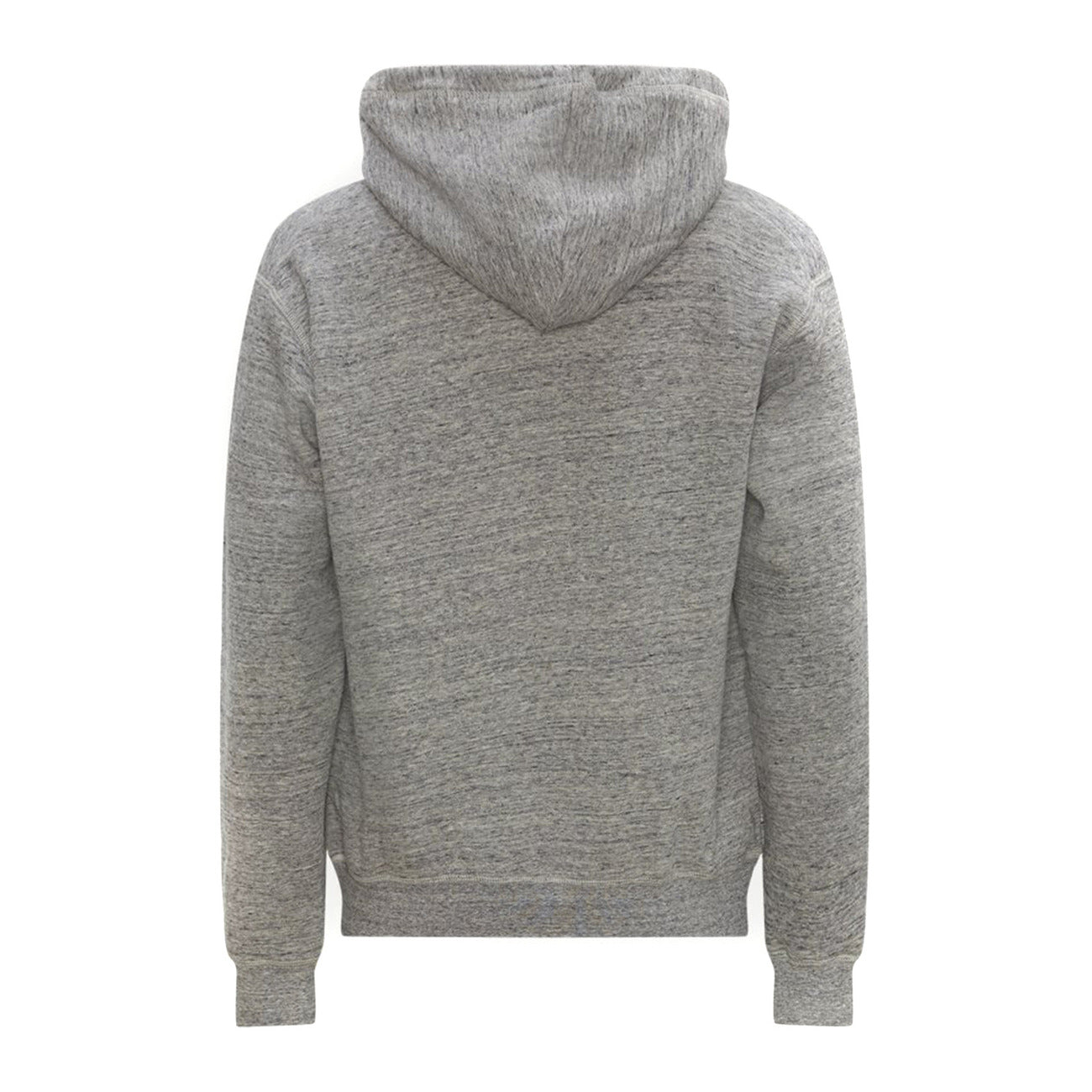 2424554 Dsquared2 Felpa Grigia Stampa Cappuccio Uomo