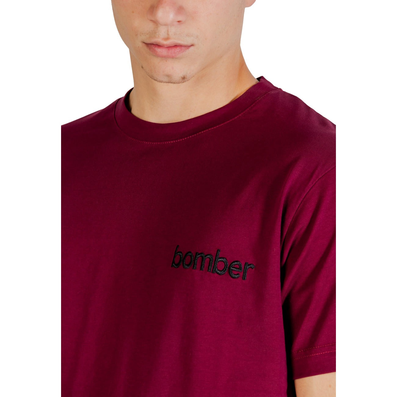 2257084 Hydra Clothing T-Shirt Bordeaux Monocromo Uomo