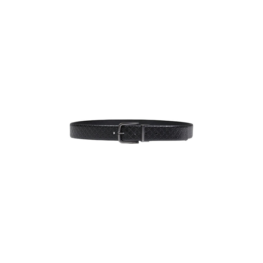 Round Buckle Smooth Reversible AOP Belt LV04D7042G Cintura Uomo
