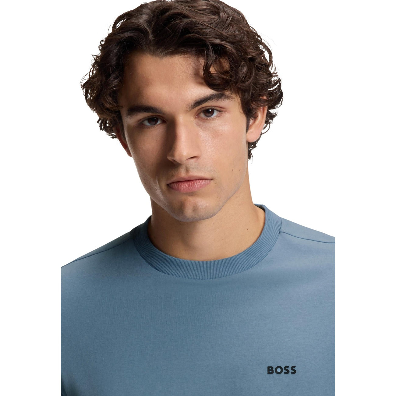 2460231 Boss T-Shirt Azzurra Uomo