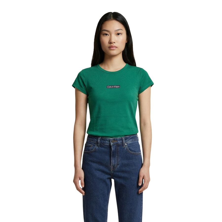 T-Shirt Donna Verde Cotone