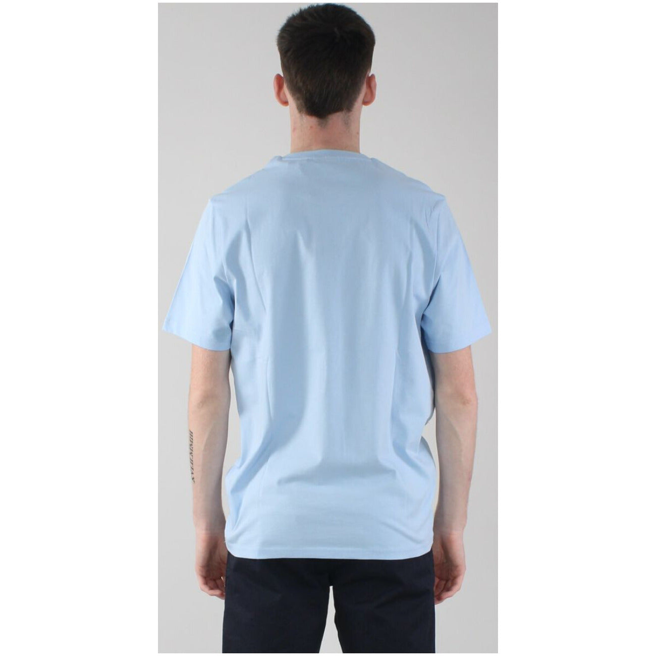 2324893 Lyle & Scott T-Shirt Azzurro Stampa Tasca Uomo
