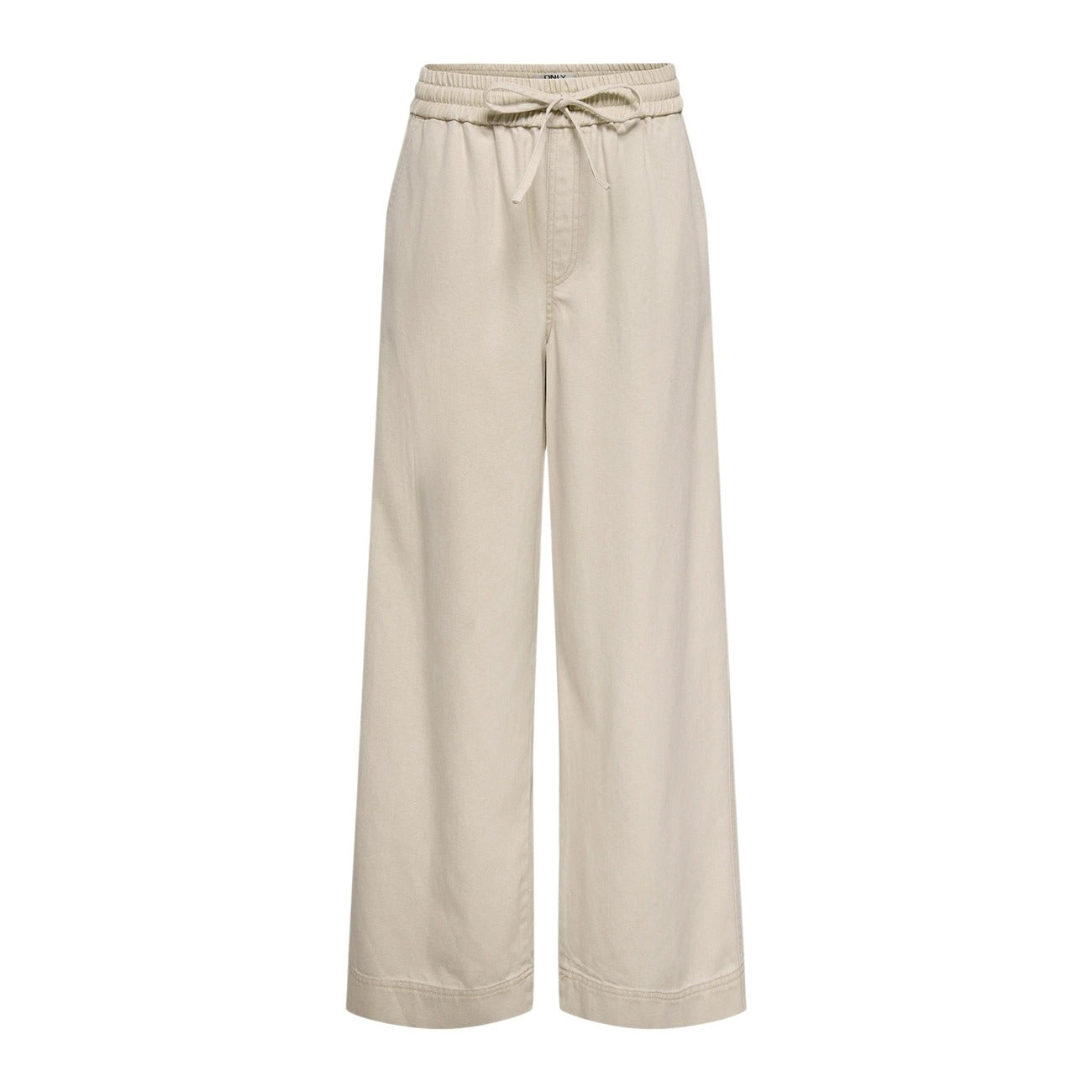 515669 Only Pantaloni Beige Cotone Lyocell Donna