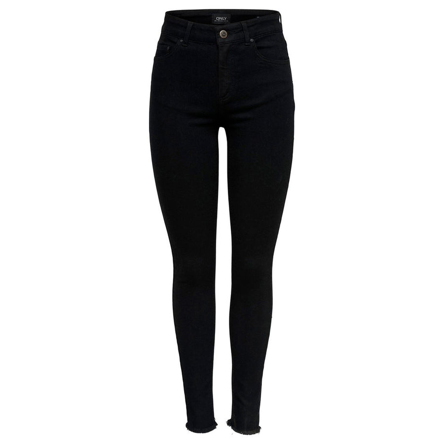 Jeans Blush High Waist Skinny Raw Ankle Black