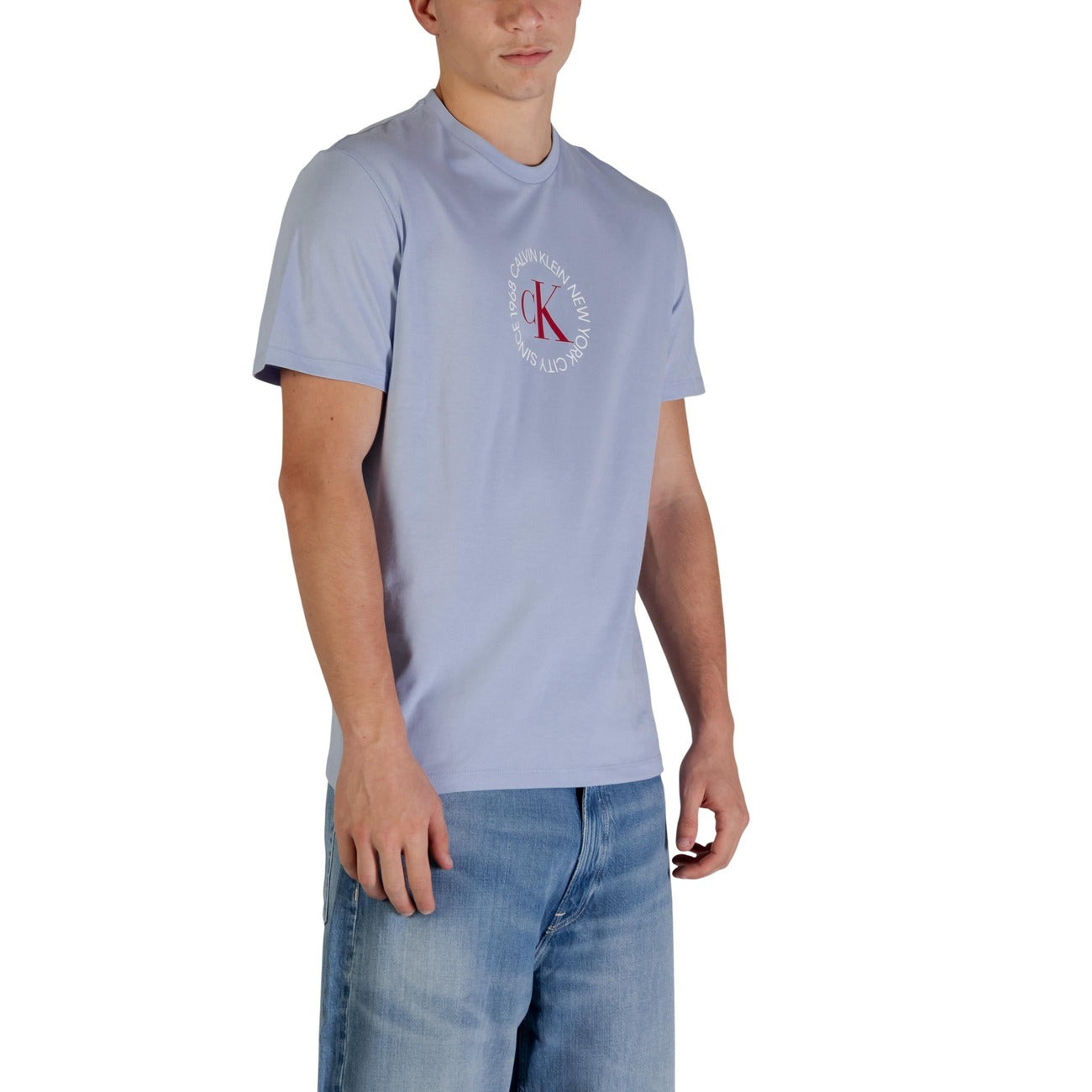 2447881 Calvin Klein Jeans T-shirt Azzurra Uomo