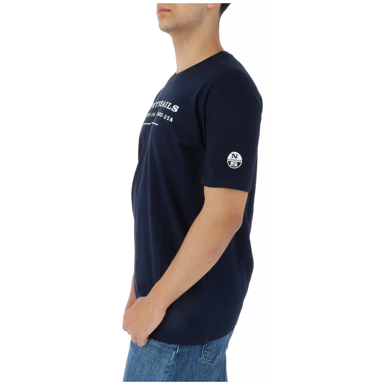 423854 North Sails T-Shirt Blu Monocromo Uomo
