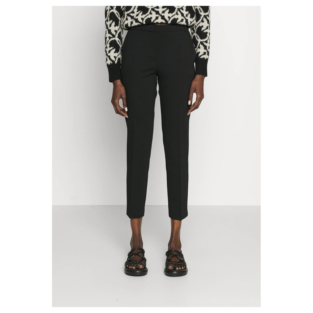 2425129 Pinko Pantaloni Neri Donna Viscosa 67% Tasche