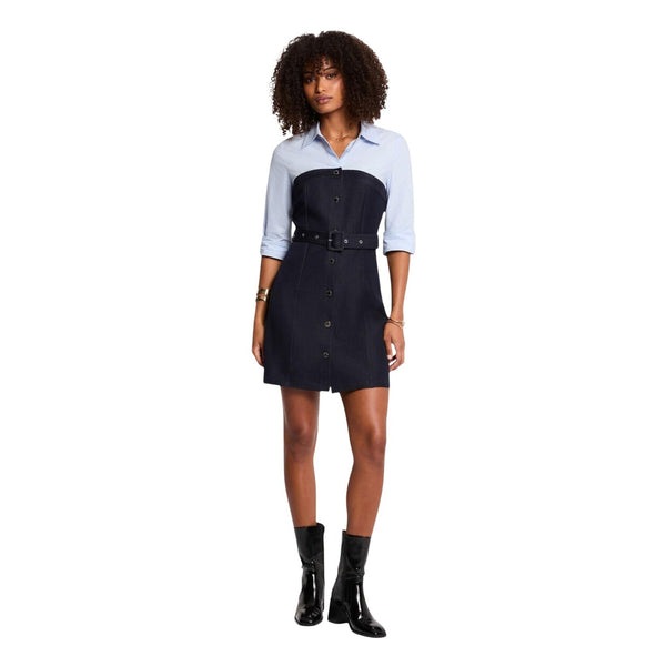 Abito Blu Cintura Donna