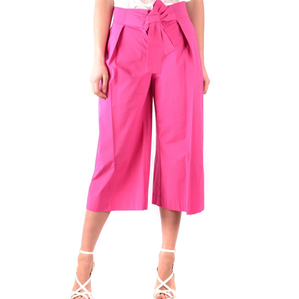 Pantaloni Fuxia Donna Cotone 100% Lacci