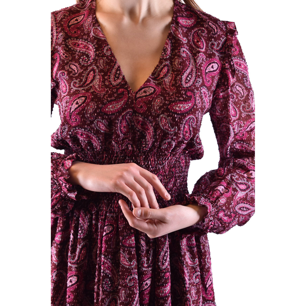 2432937 Twinset Abito Multicolore Maniche Lunghe Donna