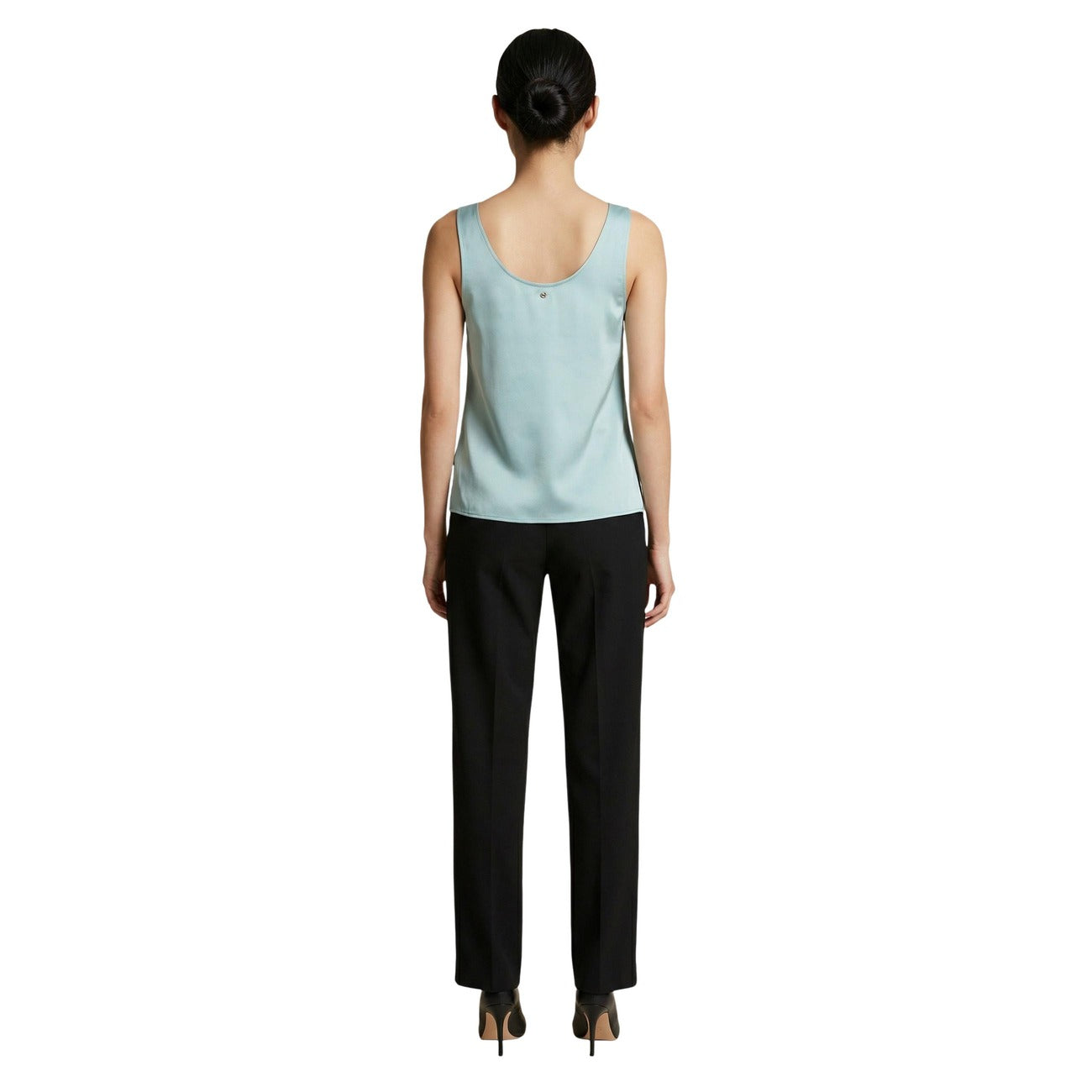 2455691 Artigli Canotta Verde Poliestere Scollo V Donna