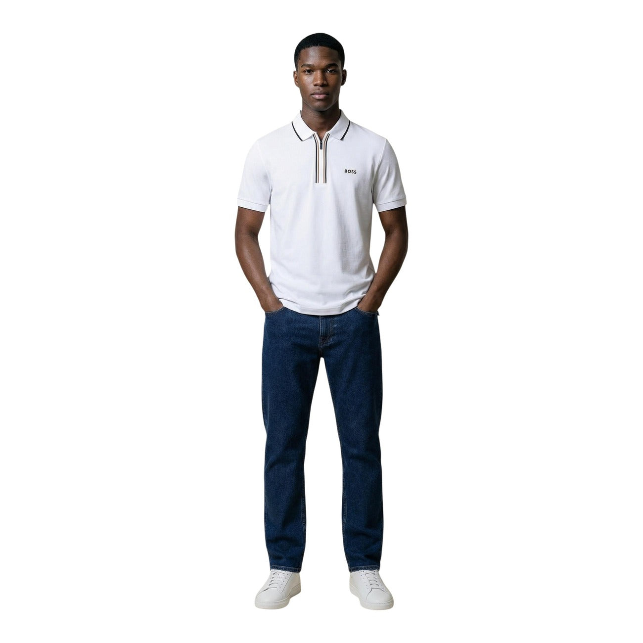 2458373 Boss Polo Bianca Uomo