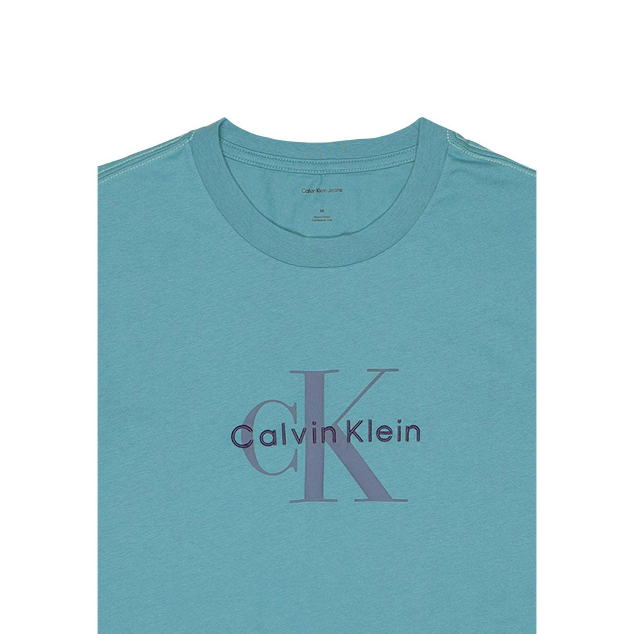 2452014 Calvin Klein Jeans T-Shirt Verde Stampa Uomo