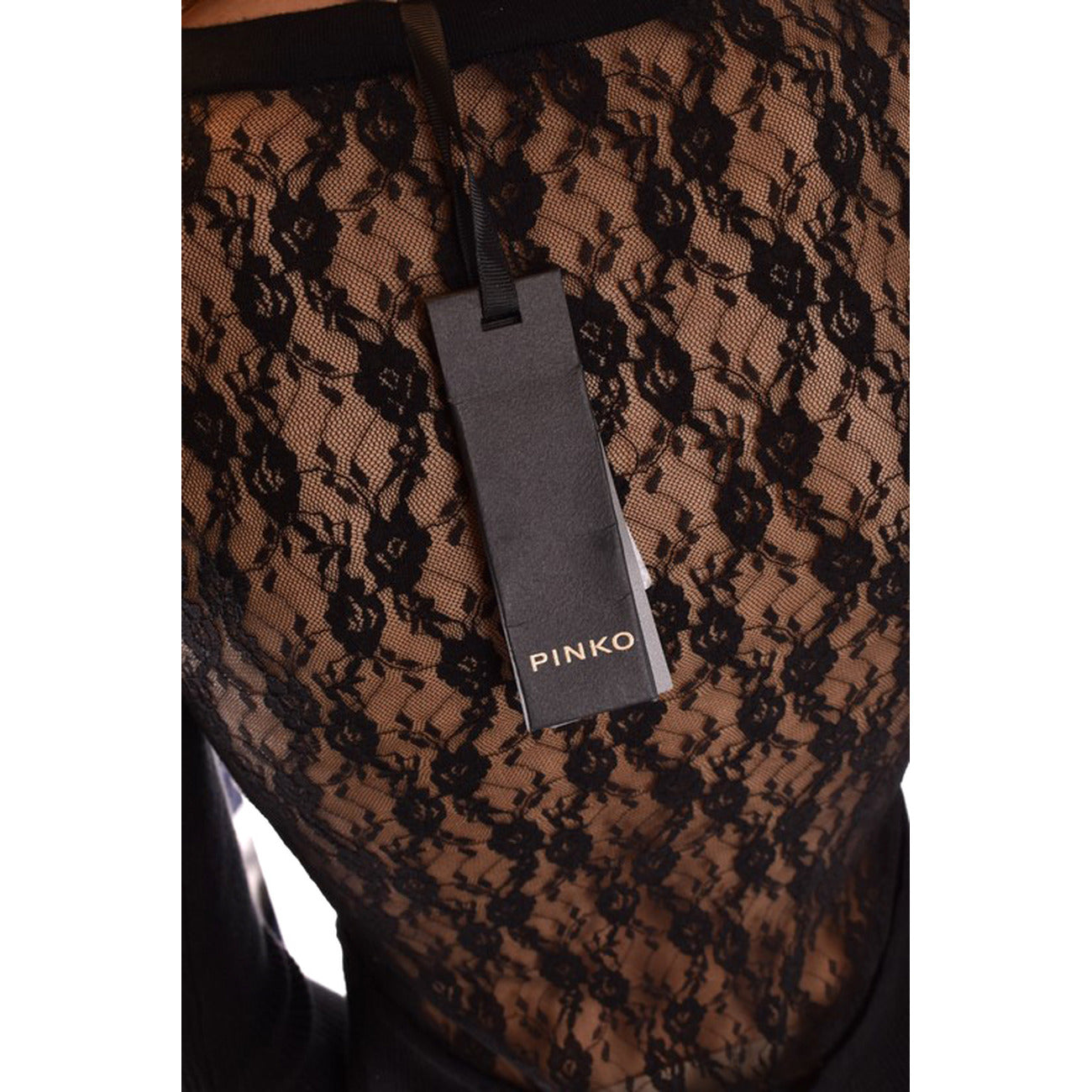 2438415 Pinko Abito Nero Donna Viscosa 83% Maniche Lunghe