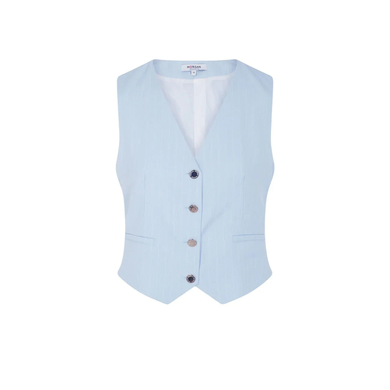 514664 Morgan De Toi Gilet Azzurro Smanicato Donna Primavera/Estate