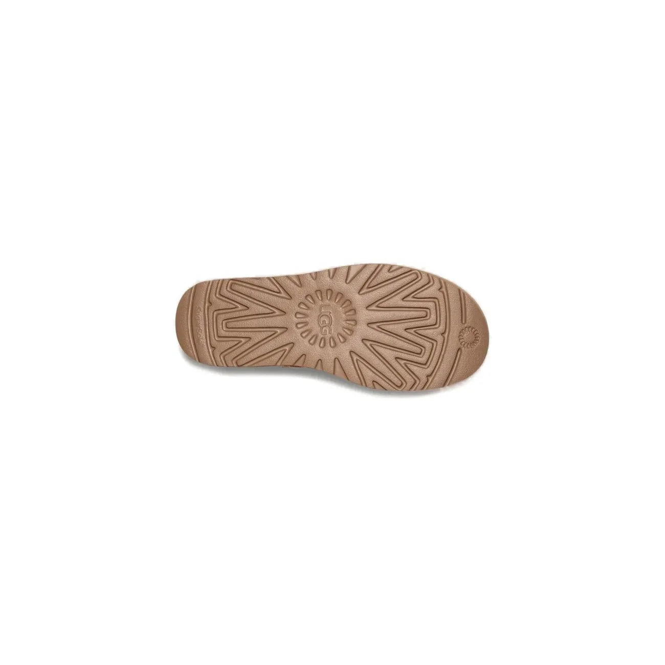 Suola scarpa beige con motivo antiscivolo, dettaglio moda donna e uomo