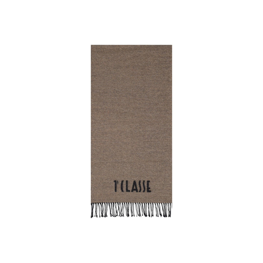 Alviero Martini 1A Classe Sciarpa Jacquard Lettering Fango