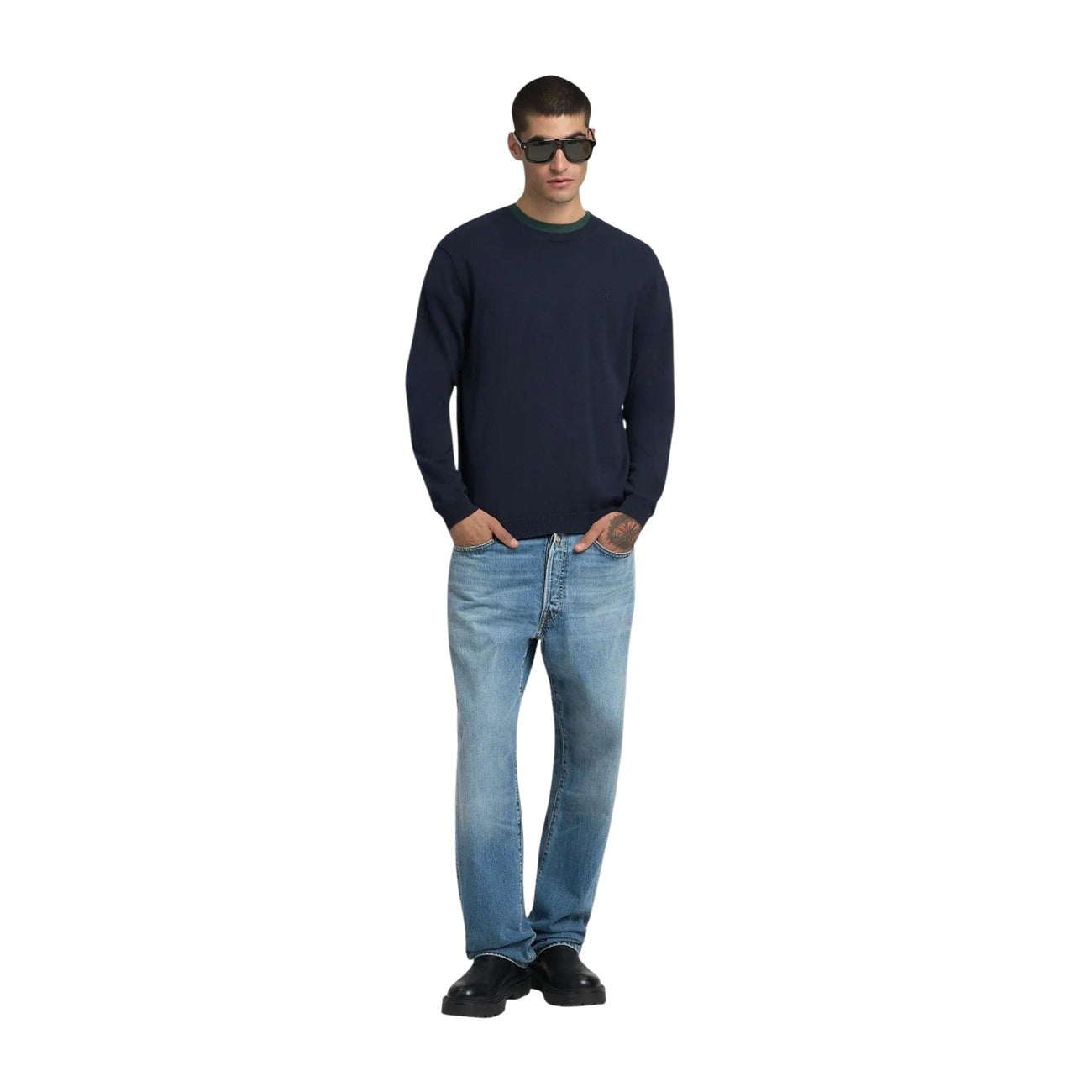 2460750 Replay Maglia Blu Cotone Uomo
