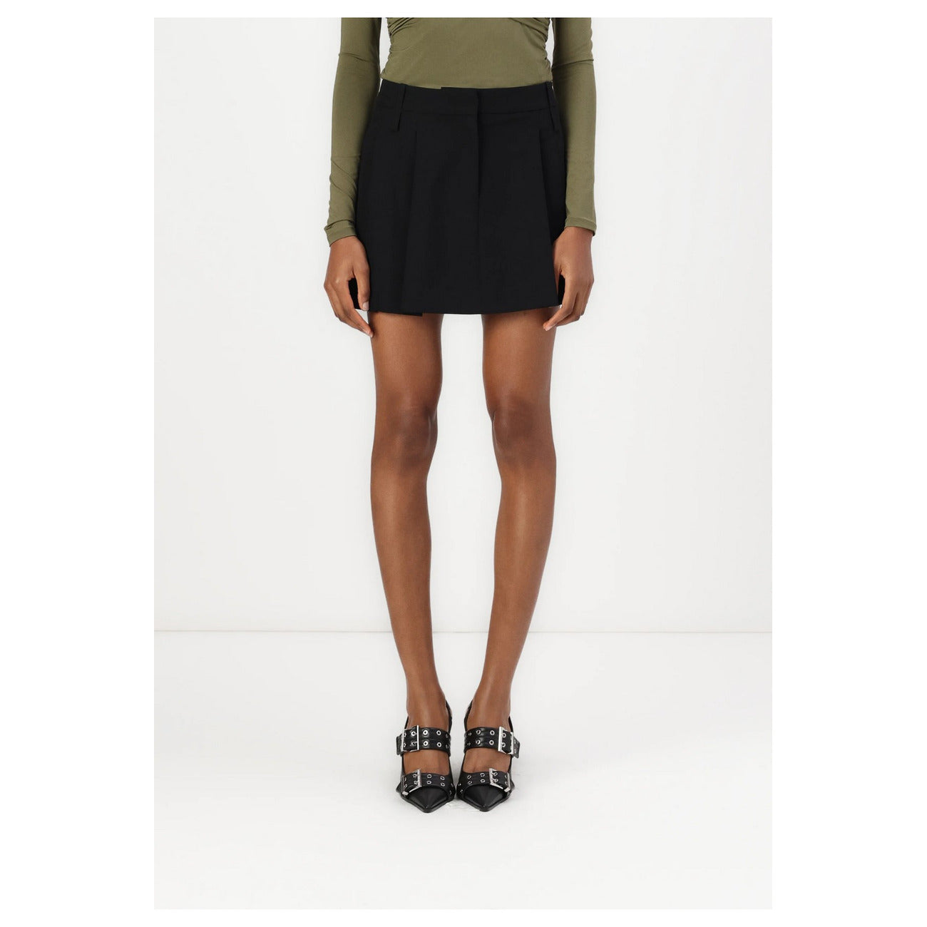 2438396 Pinko Gonna Nera Donna Poliestere 72% Elastan