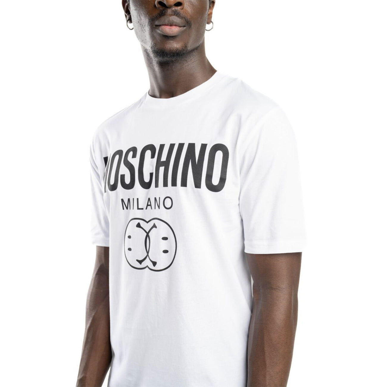 2424516 Moschino T-Shirt Bianca Stampa Uomo