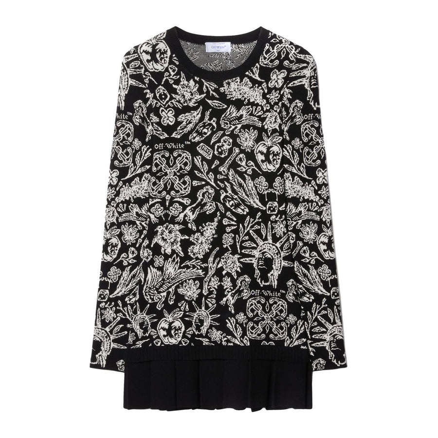 Tattoo Knit Mini Dress