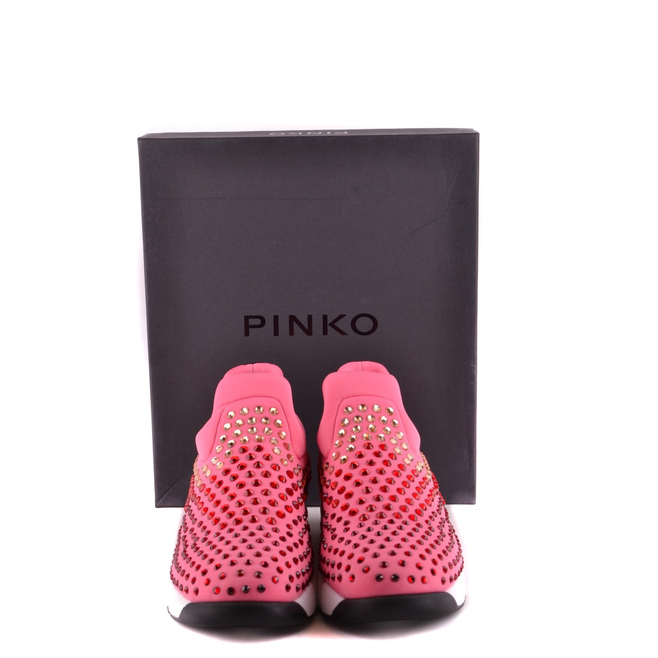 2424533 Pinko Sneakers Rosa Donna Tessuto 100% Strass
