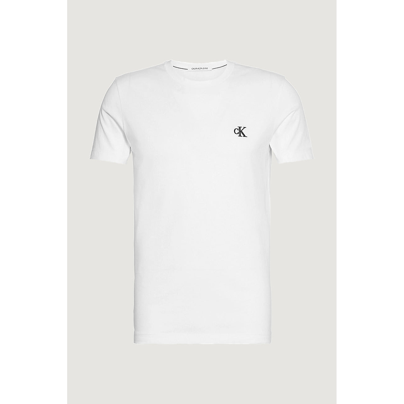 338940 Calvin Klein Jeans T-Shirt Bianco Cotone Stampa Uomo