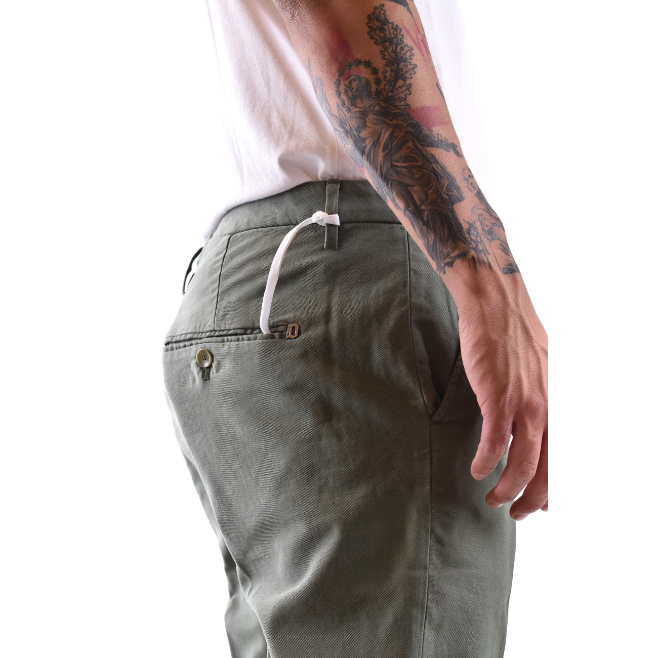 2430312 Dondup Pantaloni Verde 100% Cotone Uomo