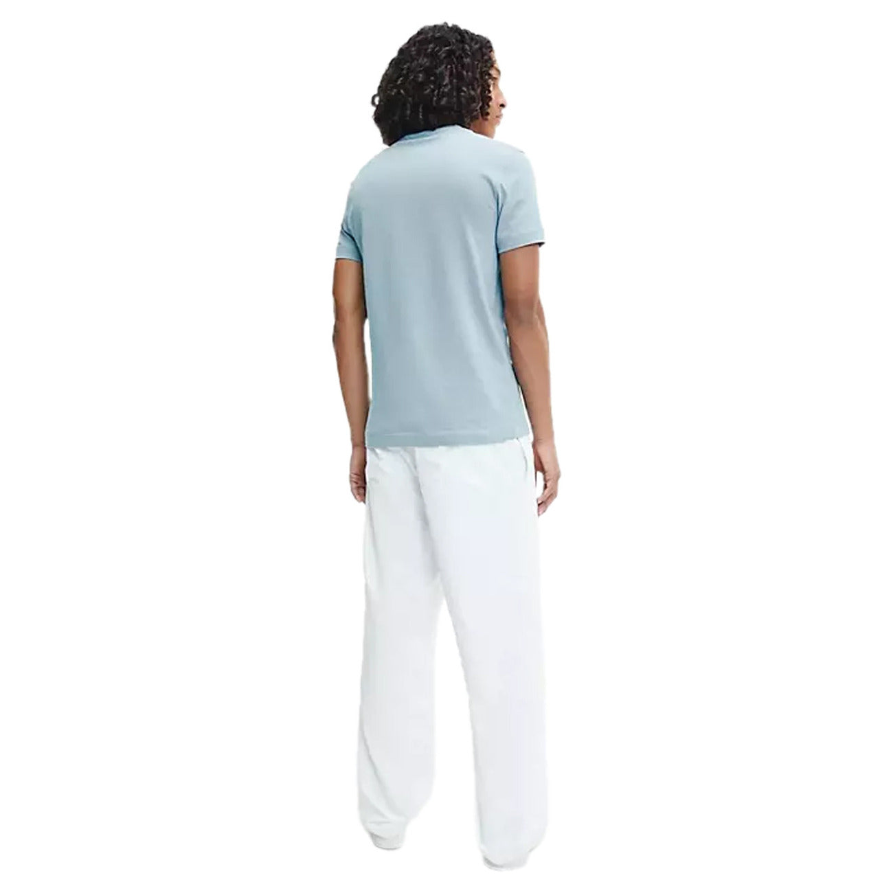 414221 Calvin Klein Jeans T-Shirt Azzurro Monocromo Uomo