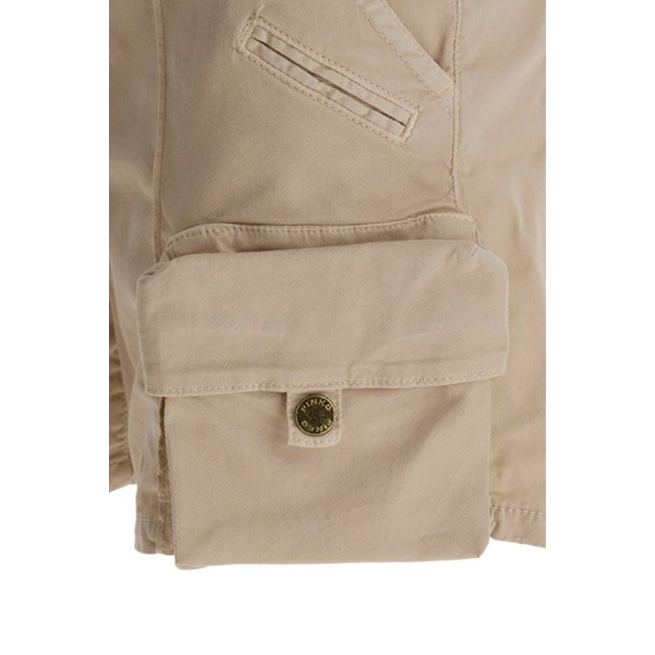 2423086 Pinko Shorts Beige Donna Cotone 100% Zip