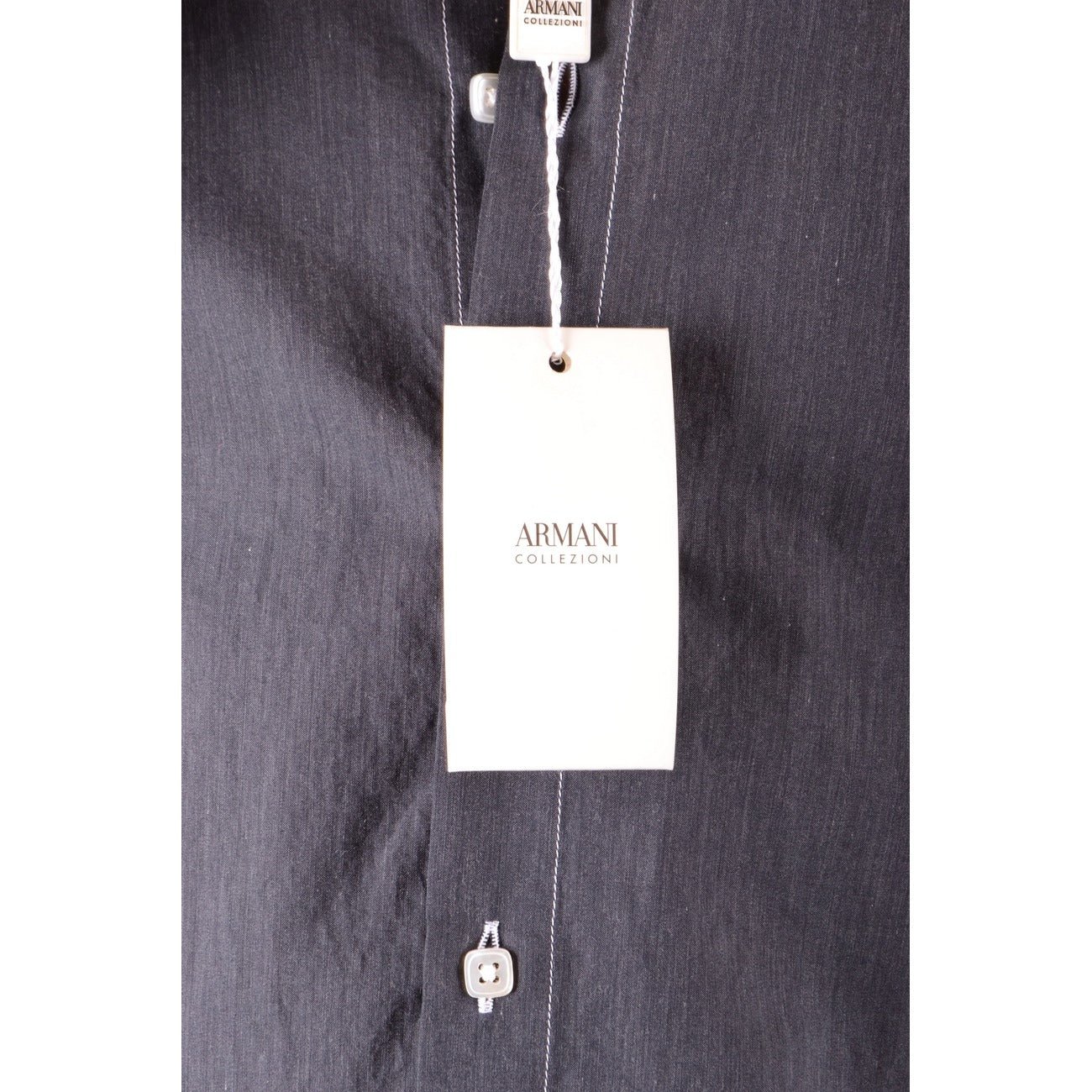 2437671 Armani Collezioni Camicia Grigio Maniche Lunghe Uomo