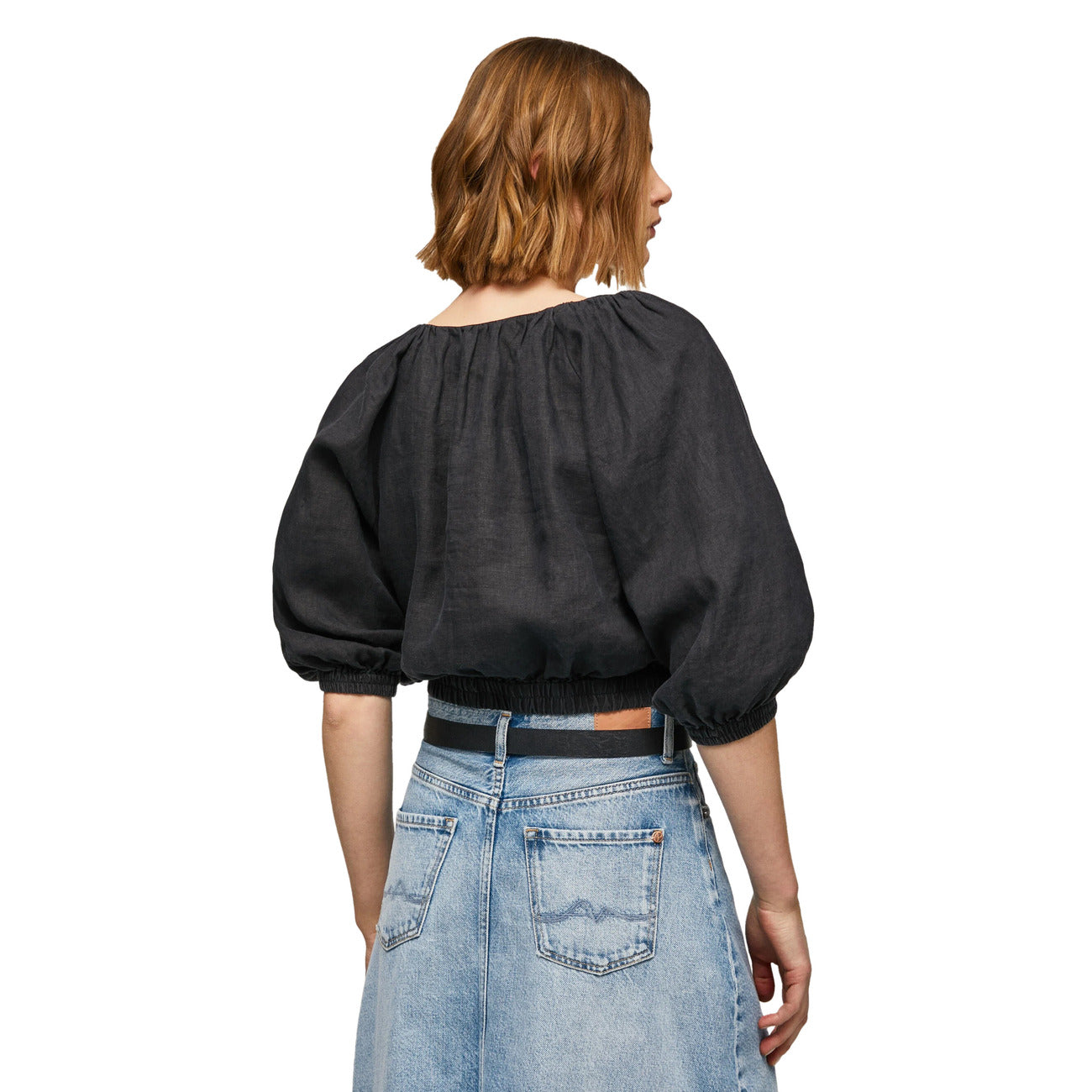 351387 Pepe Jeans T-Shirt Nera Maniche 3/4 Donna
