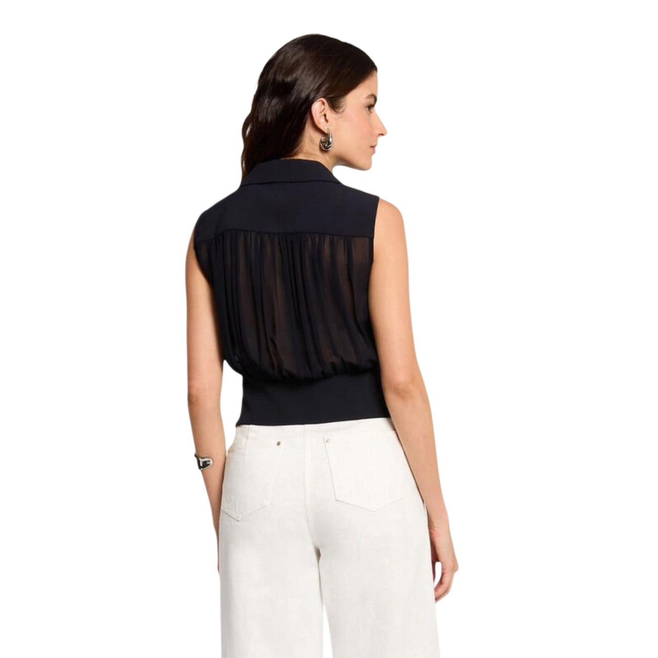 511324 Morgan De Toi Blusa Blu Smanicata Donna Primavera/Estate