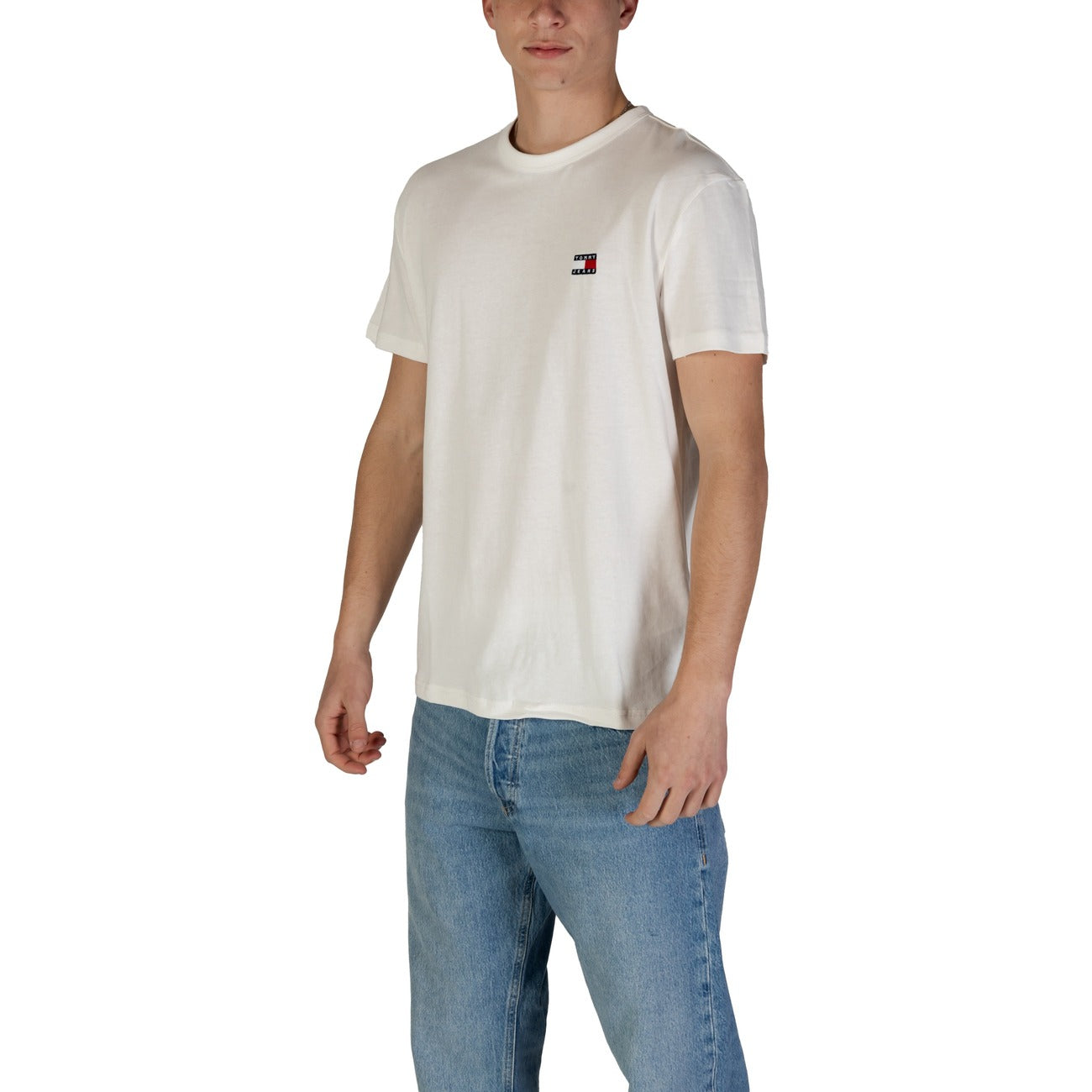 2408075 Tommy Hilfiger Jeans T-Shirt Bianca Uomo