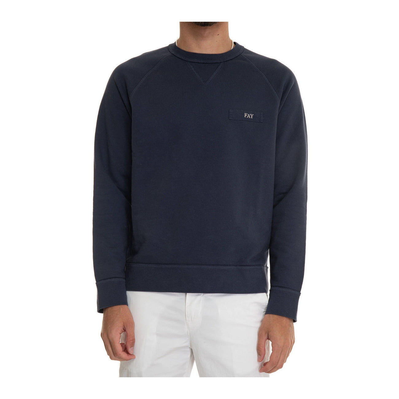 2450251 Fay Maglia Blu Cotone Uomo