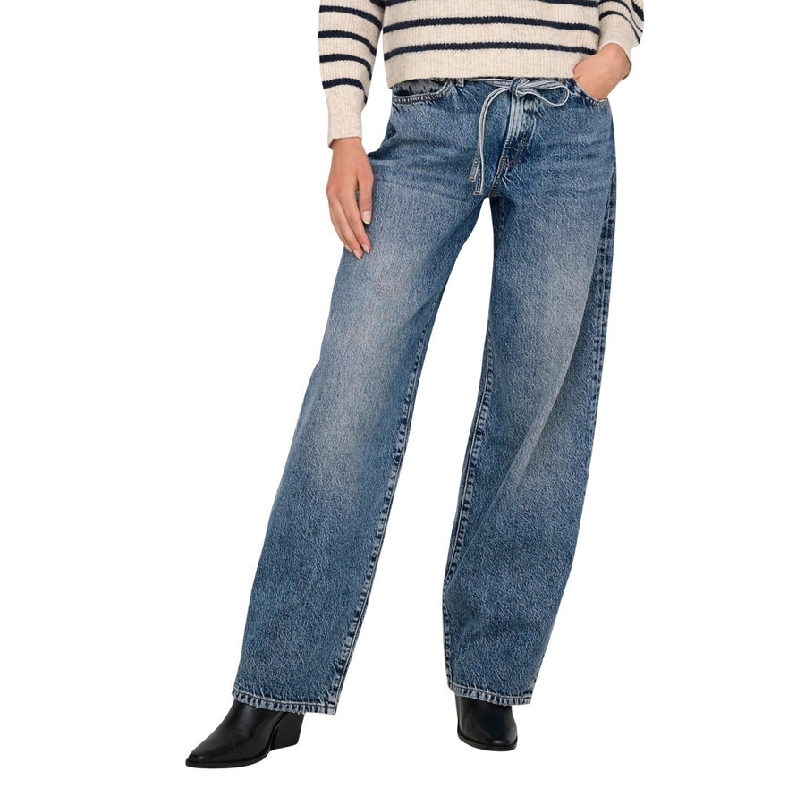 Onlgianna Reg Straight Tie Jeans 15347093