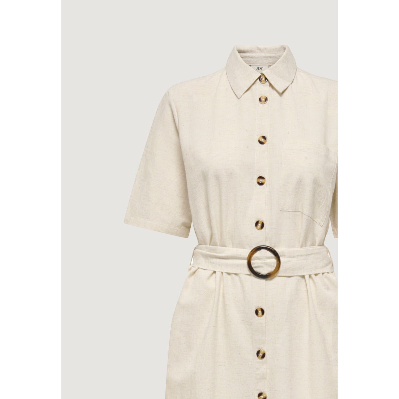 517458 Jacqueline De Yong Abito Beige Corto con Cintura Donna