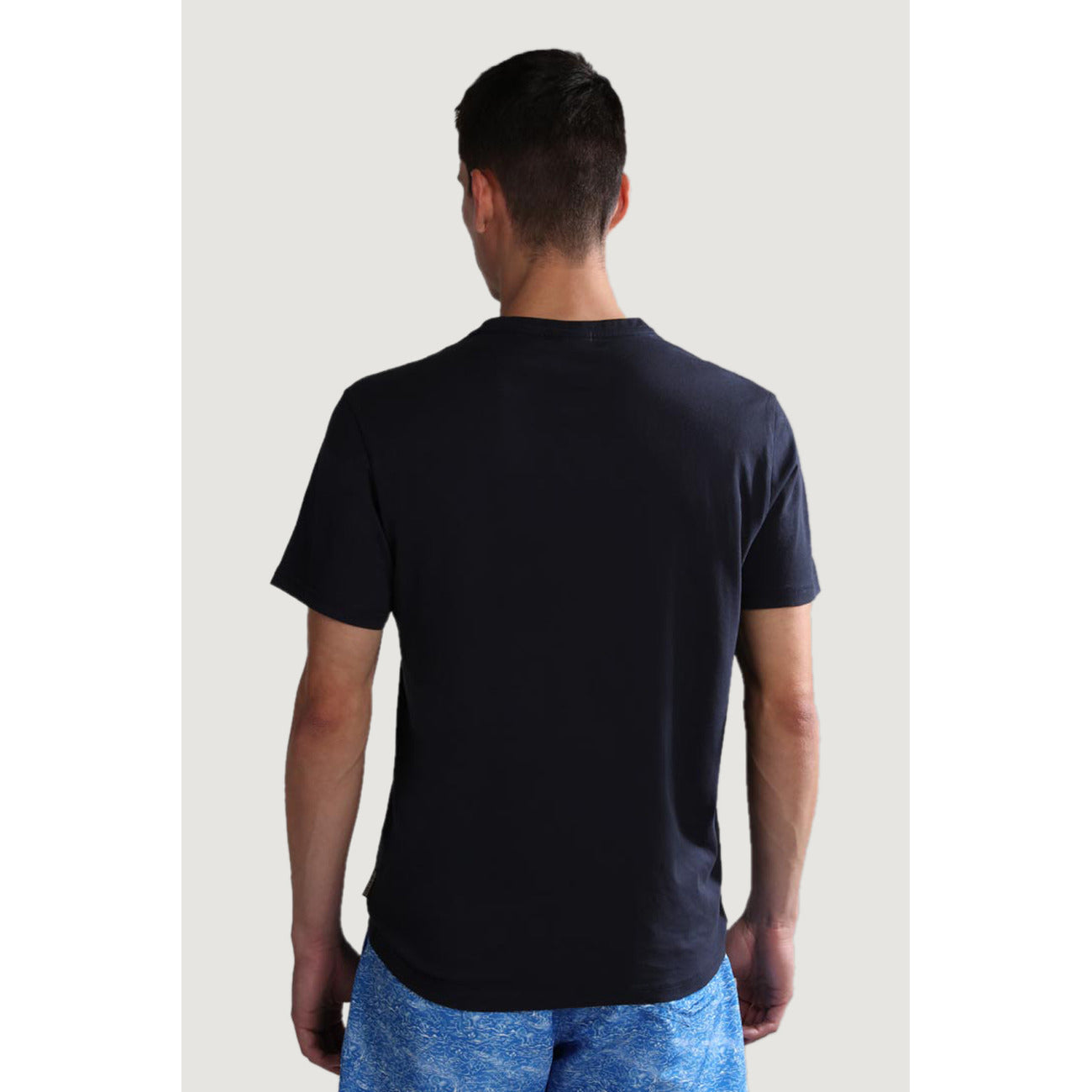 2410957 Napapijri T-Shirt Blu Monocromo Uomo
