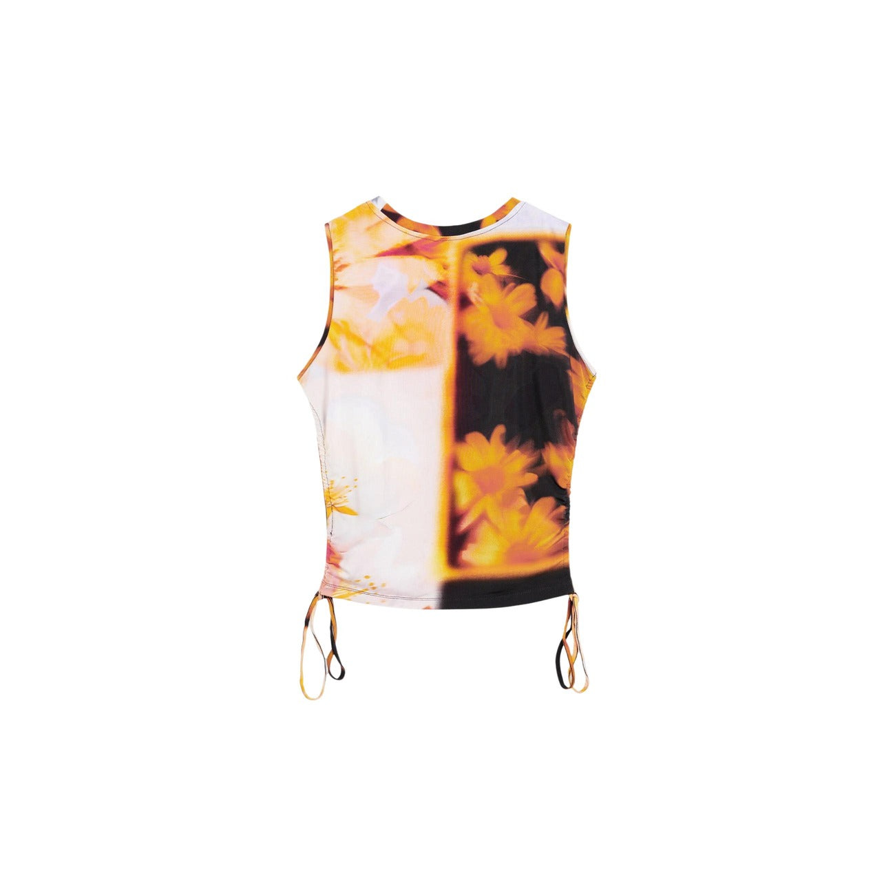 2459143 Desigual Top Arancione Floreale Donna