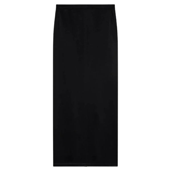 Gonna Nera Donna Acetato 91% Cerniera
