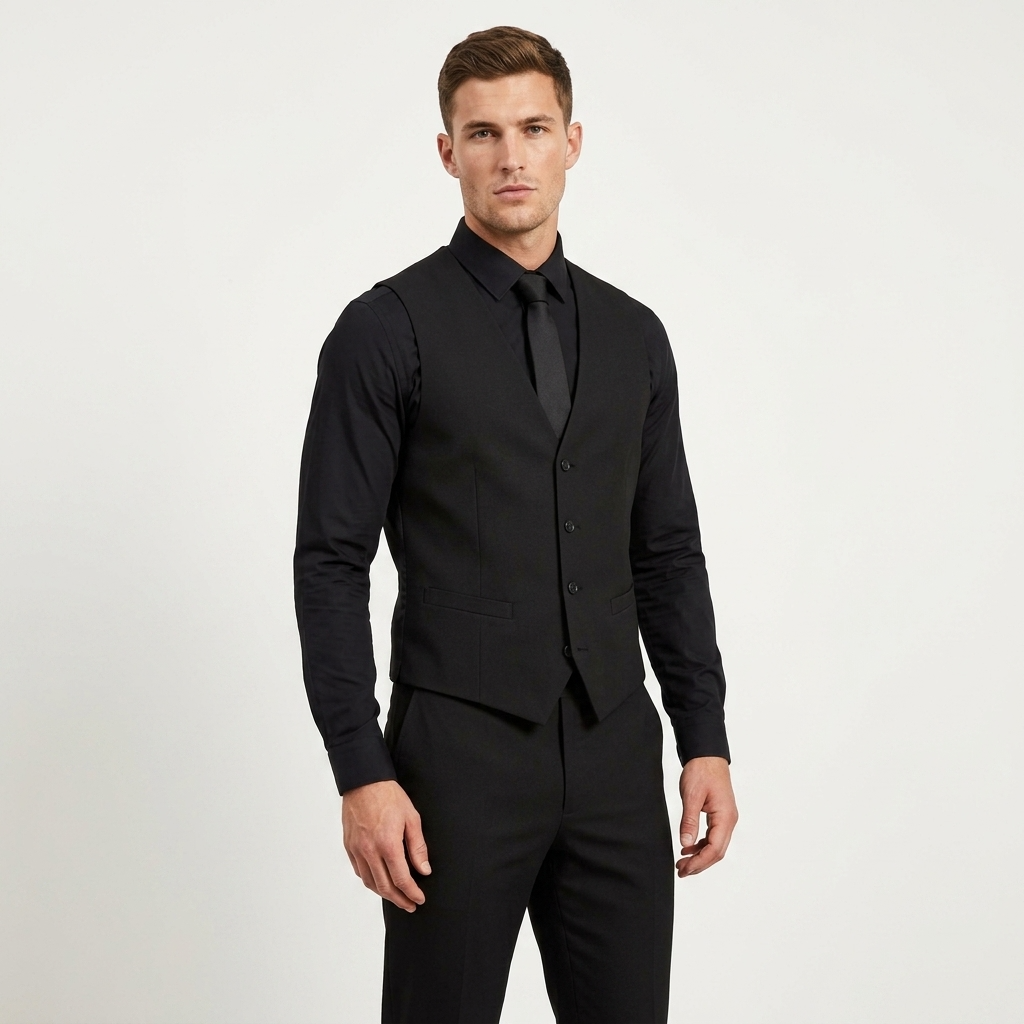 2224579 Antony Morato Gilet Nero Smanicato Uomo