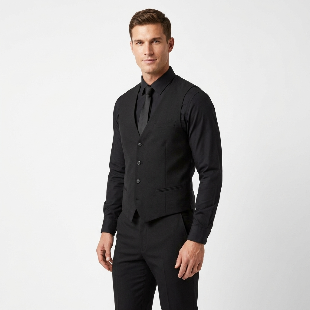 2224579 Antony Morato Gilet Nero Smanicato Uomo
