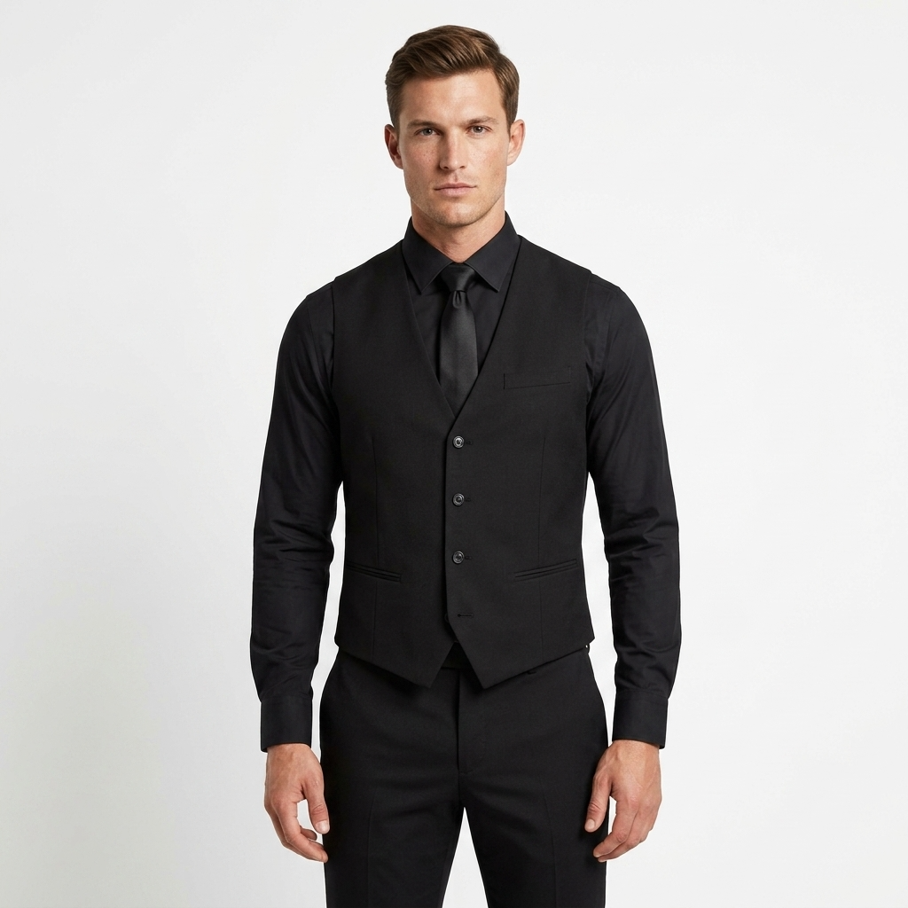 2224579 Antony Morato Gilet Nero Smanicato Uomo